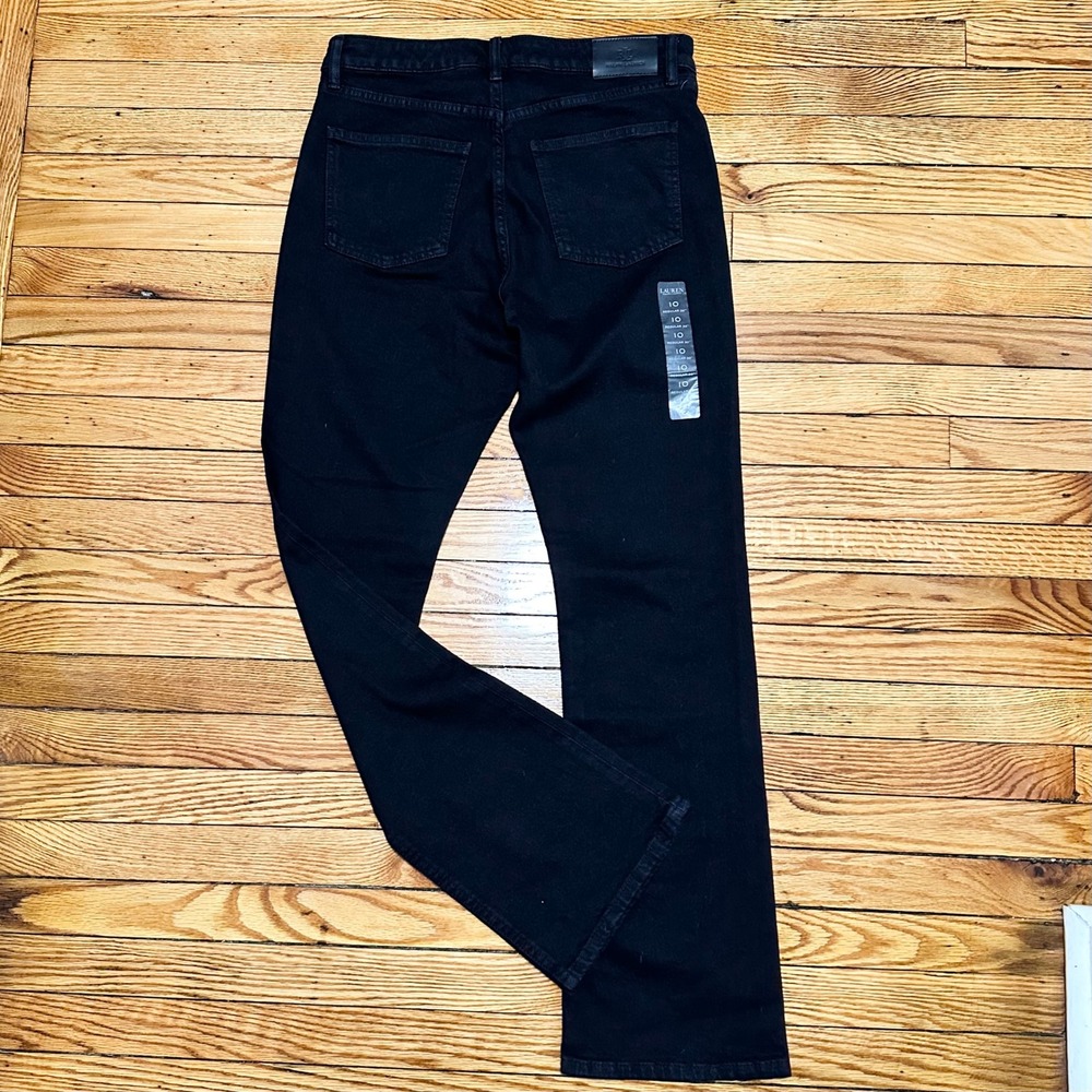 Lauren Ralph Lauren Black Label Denim Bootcut Black Jeans Womens Size 10 Tall